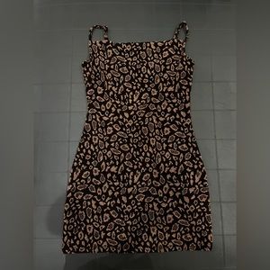 Cheetah Print Mini Dress